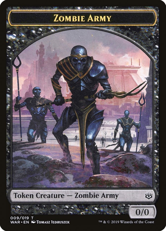 Zombie Army Token (009/019) [War of the Spark Tokens] | Jomio and Rueliete's Cards and Comics