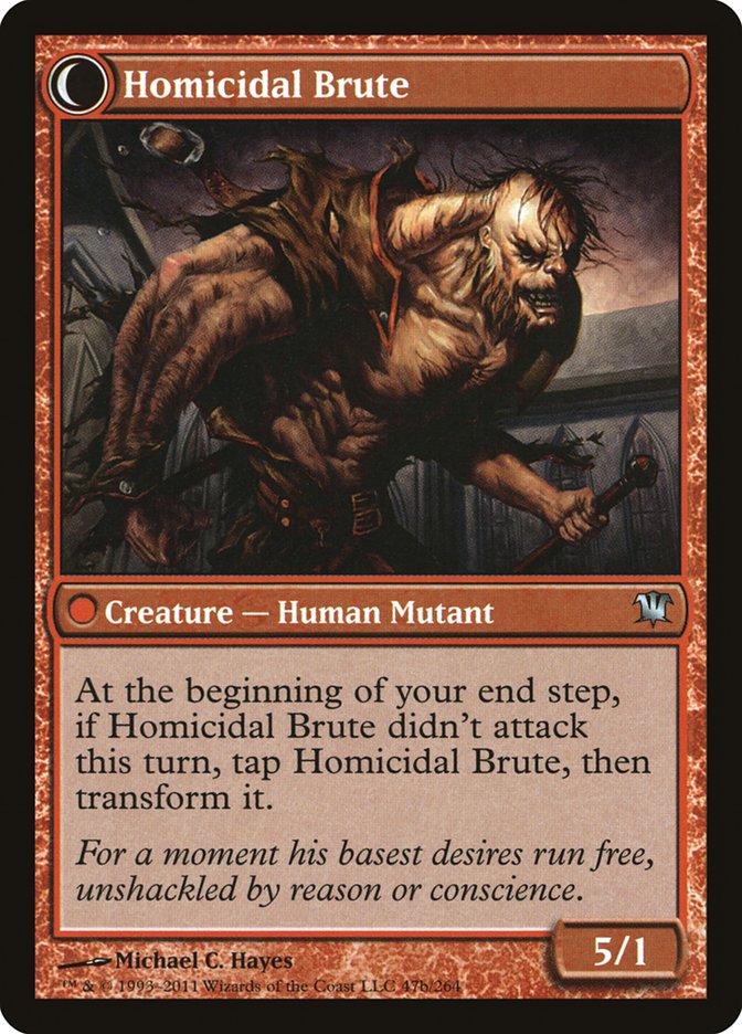 Civilized Scholar // Homicidal Brute [Innistrad] | Jomio and Rueliete's Cards and Comics