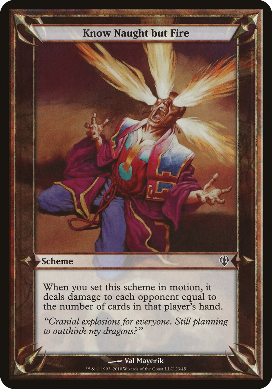 Know Naught but Fire (Schemes) [Archenemy Schemes] | Jomio and Rueliete's Cards and Comics