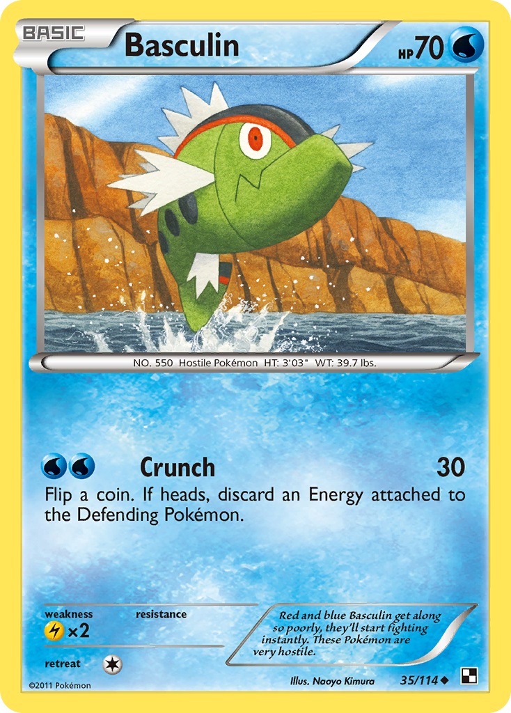 Basculin (35/114) [Black & White: Base Set] | Jomio and Rueliete's Cards and Comics