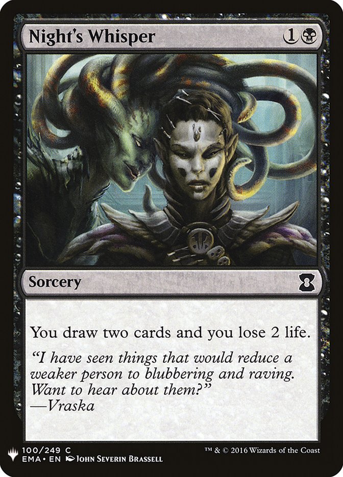 Night's Whisper [Mystery Booster] | Jomio and Rueliete's Cards and Comics