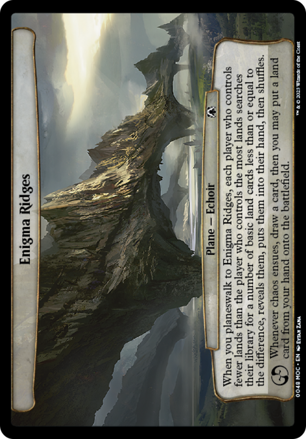 Enigma Ridges [March of the Machine Commander] | Jomio and Rueliete's Cards and Comics
