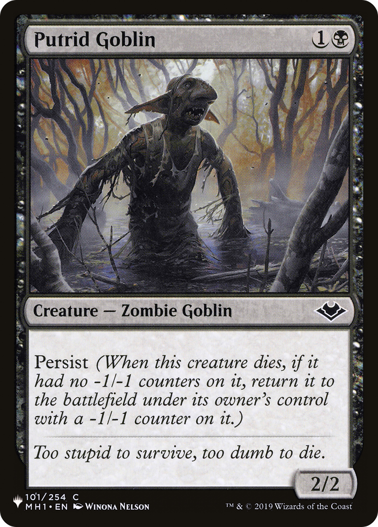 Putrid Goblin [The List] | Jomio and Rueliete's Cards and Comics