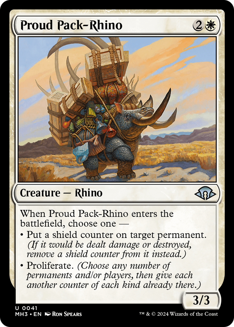 Proud Pack-Rhino [Modern Horizons 3] | Jomio and Rueliete's Cards and Comics