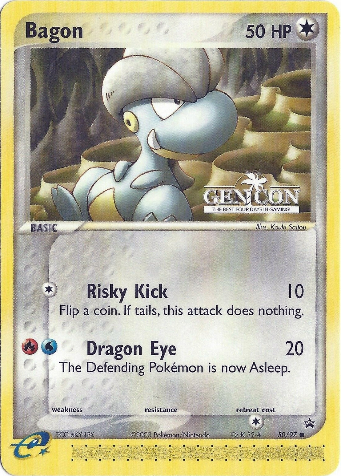 Bagon (50/97) (GenCon 2004) [League & Championship Cards] | Jomio and Rueliete's Cards and Comics