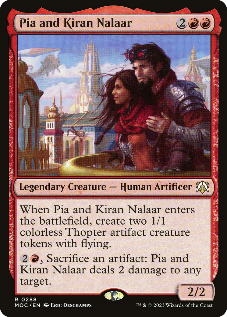 Pia and Kiran Nalaar [March of the Machine Commander] | Jomio and Rueliete's Cards and Comics