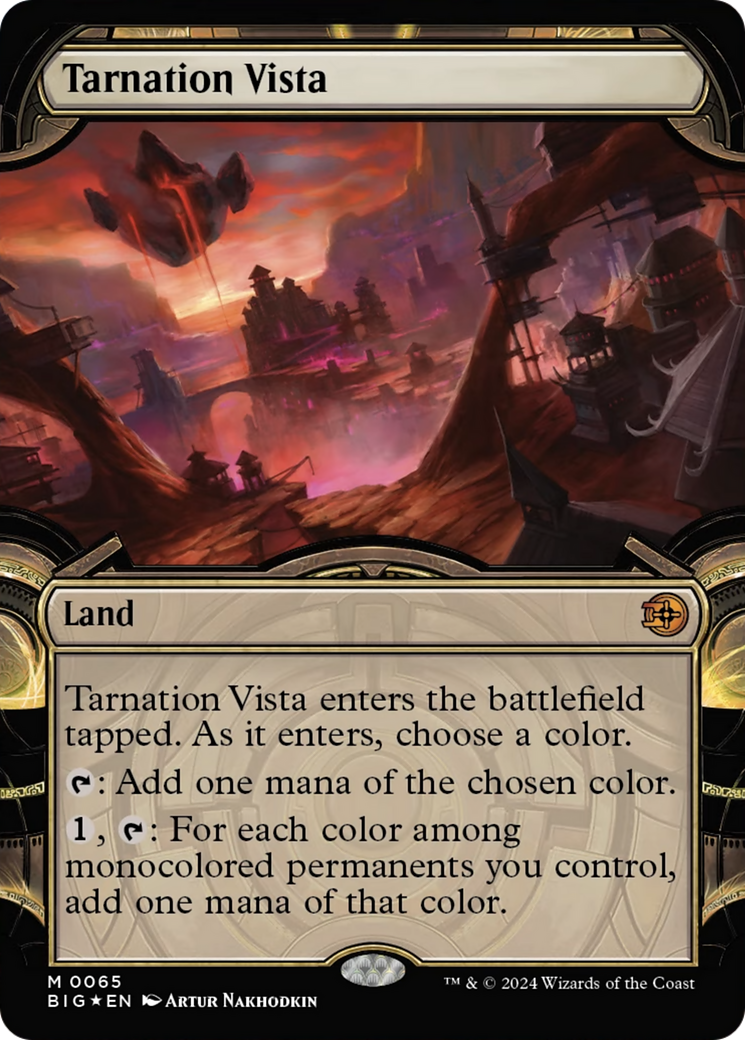 Tarnation Vista (Showcase) (Raised Foil) [Outlaws of Thunder Junction: The Big Score] | Jomio and Rueliete's Cards and Comics