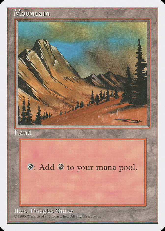 Mountain (No Snow) [Fourth Edition] | Jomio and Rueliete's Cards and Comics