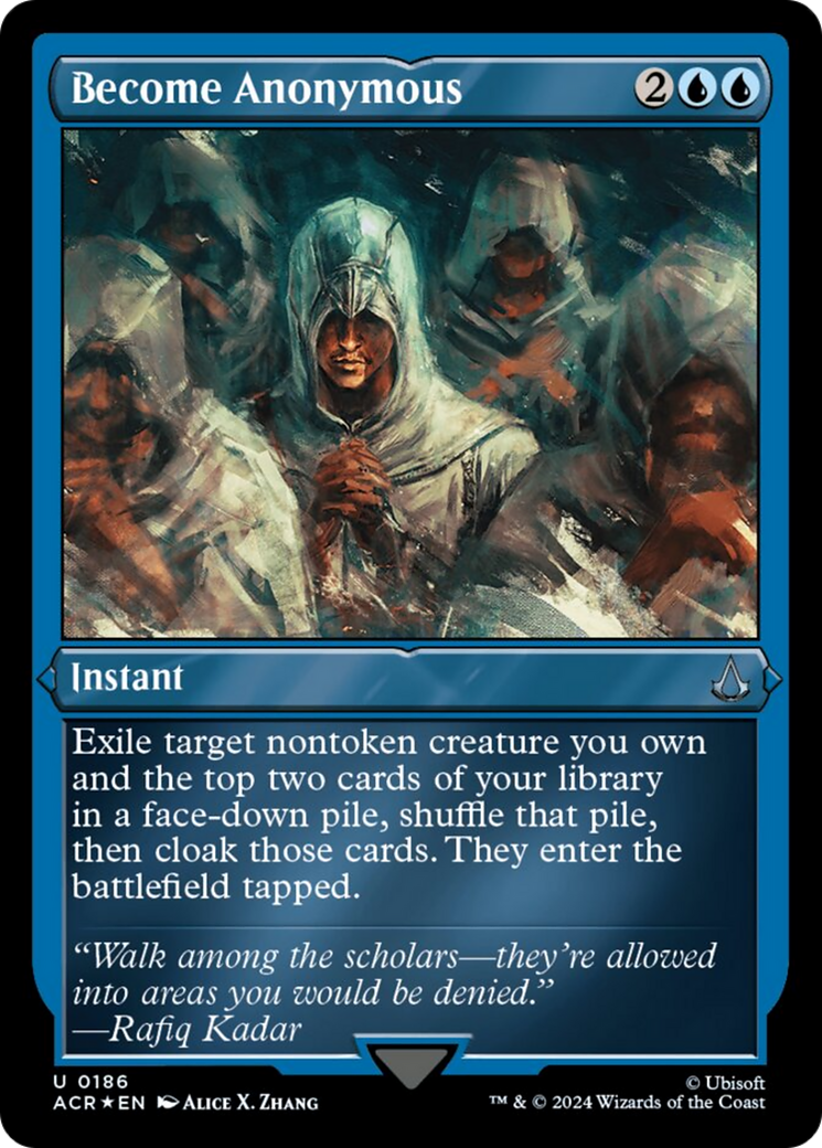 Become Anonymous (Foil Etched) [Assassin's Creed] | Jomio and Rueliete's Cards and Comics