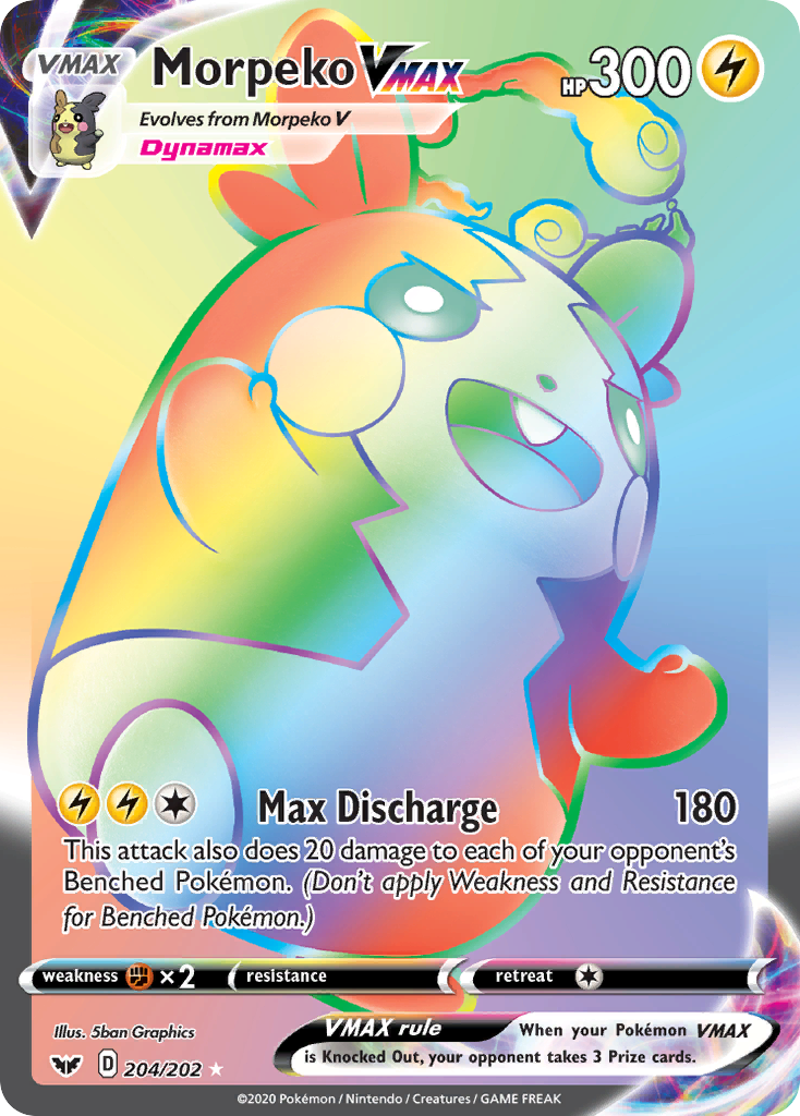 Morpeko VMAX (204/202) [Sword & Shield: Base Set] | Jomio and Rueliete's Cards and Comics