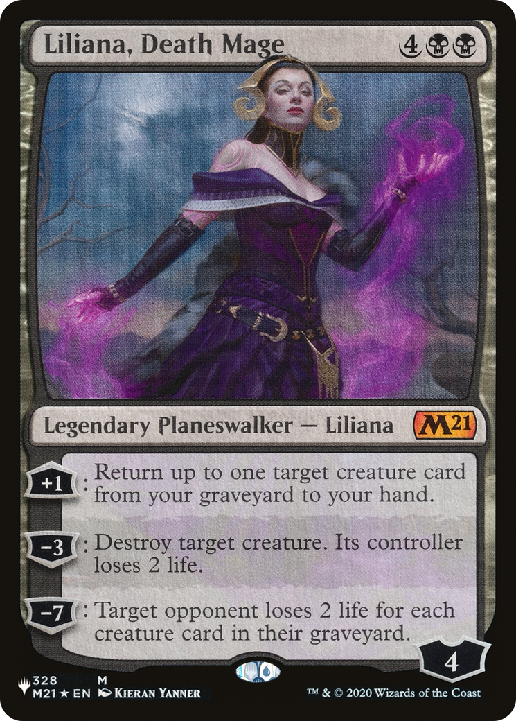 Liliana, Death Mage [The List] | Jomio and Rueliete's Cards and Comics