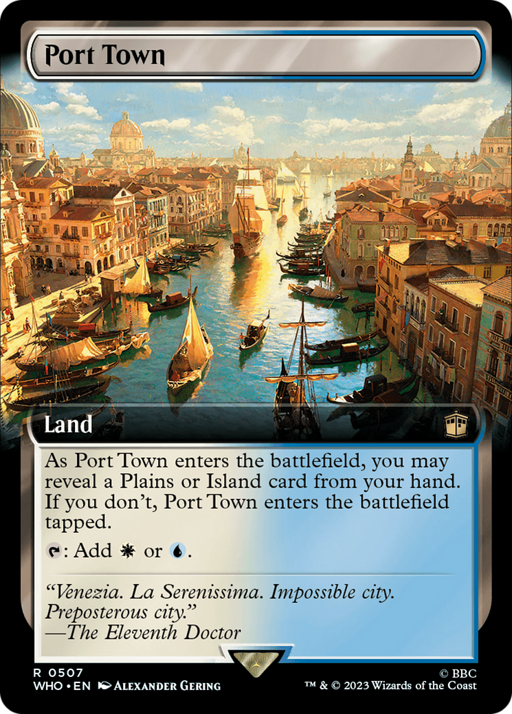 Port Town (Extended Art) [Doctor Who] | Jomio and Rueliete's Cards and Comics