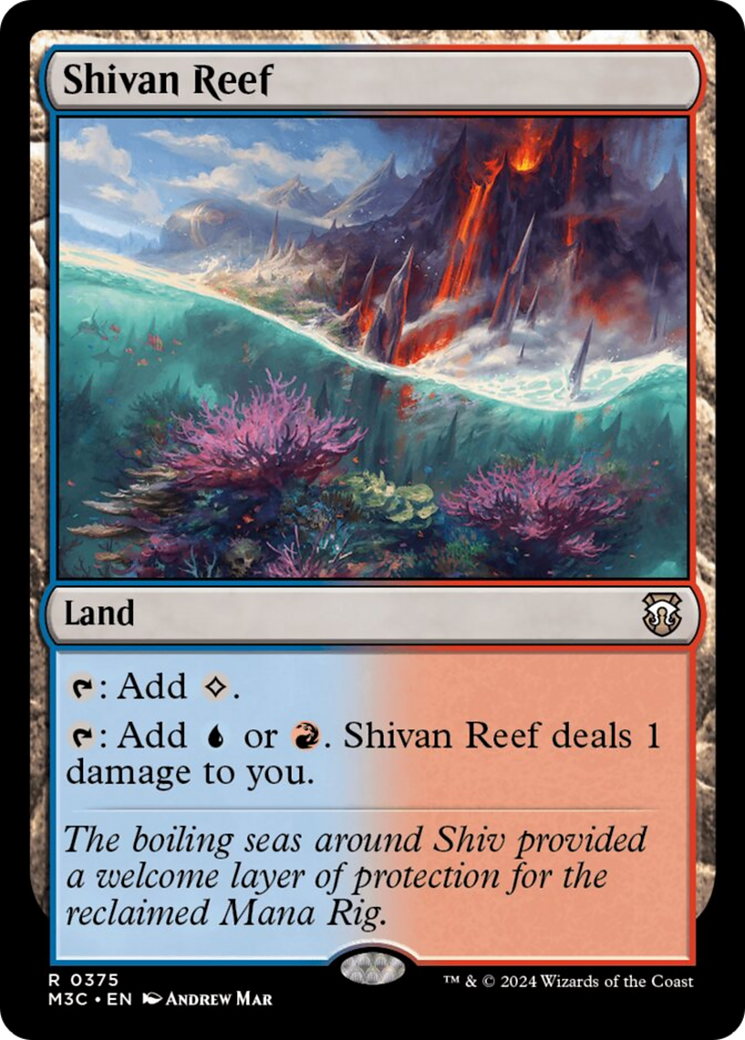 Shivan Reef (Ripple Foil) [Modern Horizons 3 Commander] | Jomio and Rueliete's Cards and Comics