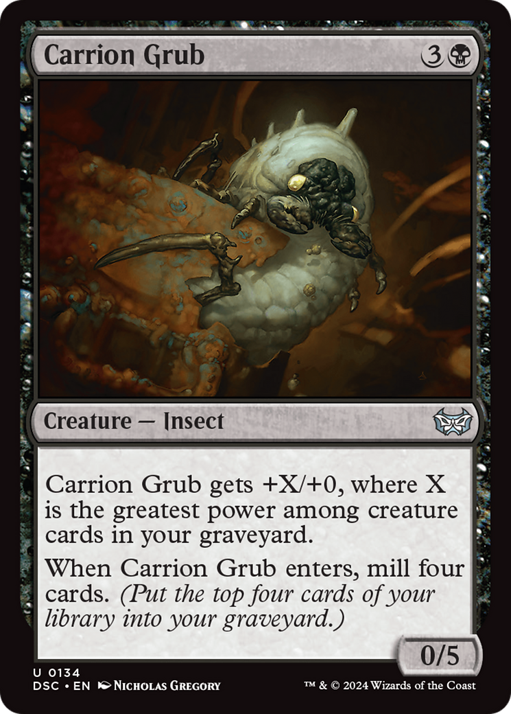 Carrion Grub [Duskmourn: House of Horror Commander] | Jomio and Rueliete's Cards and Comics