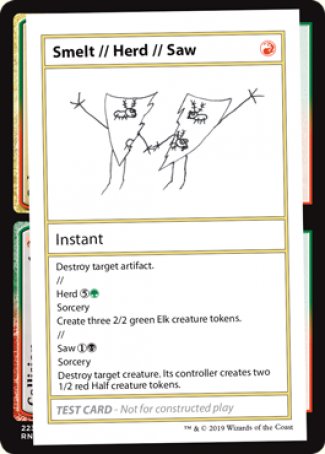 Smelt // Herd // Saw (2021 Edition) [Mystery Booster Playtest Cards] | Jomio and Rueliete's Cards and Comics