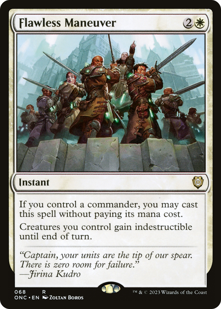 Flawless Maneuver [Phyrexia: All Will Be One Commander] | Jomio and Rueliete's Cards and Comics