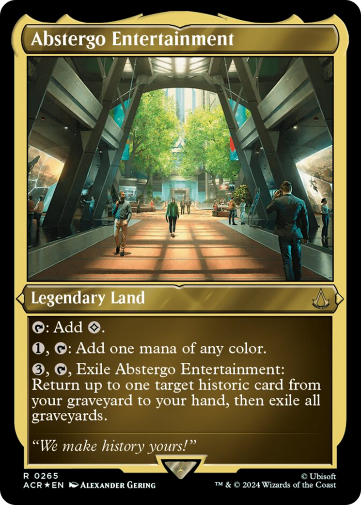 Abstergo Entertainment (Foil Etched) [Assassin's Creed] | Jomio and Rueliete's Cards and Comics