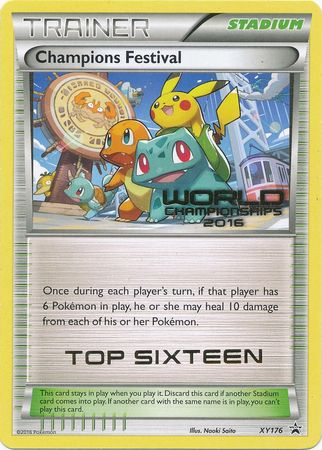 Champions Festival 2016 Top Sixteen (XY176) [XY: Black Star Promos] | Jomio and Rueliete's Cards and Comics