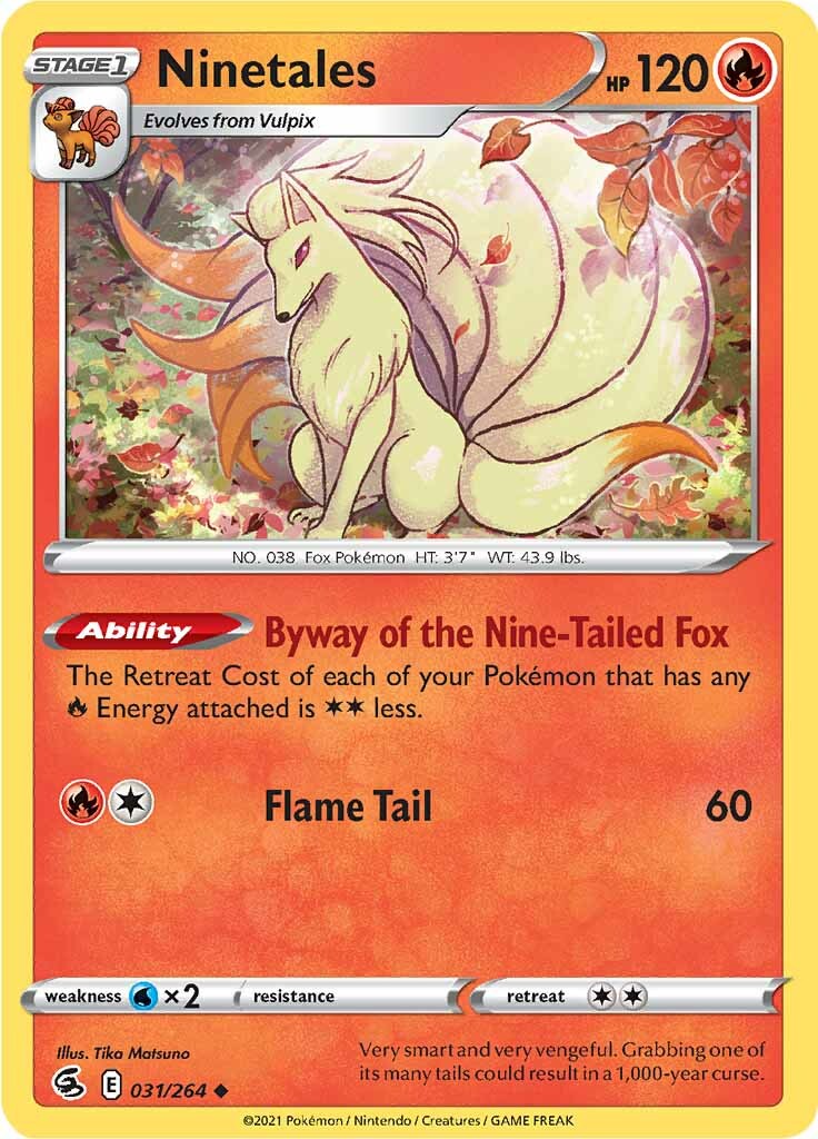 Ninetales (031/264) [Sword & Shield: Fusion Strike] | Jomio and Rueliete's Cards and Comics