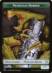 Phyrexian Horror Token (007) [Phyrexia: All Will Be One Tokens] | Jomio and Rueliete's Cards and Comics