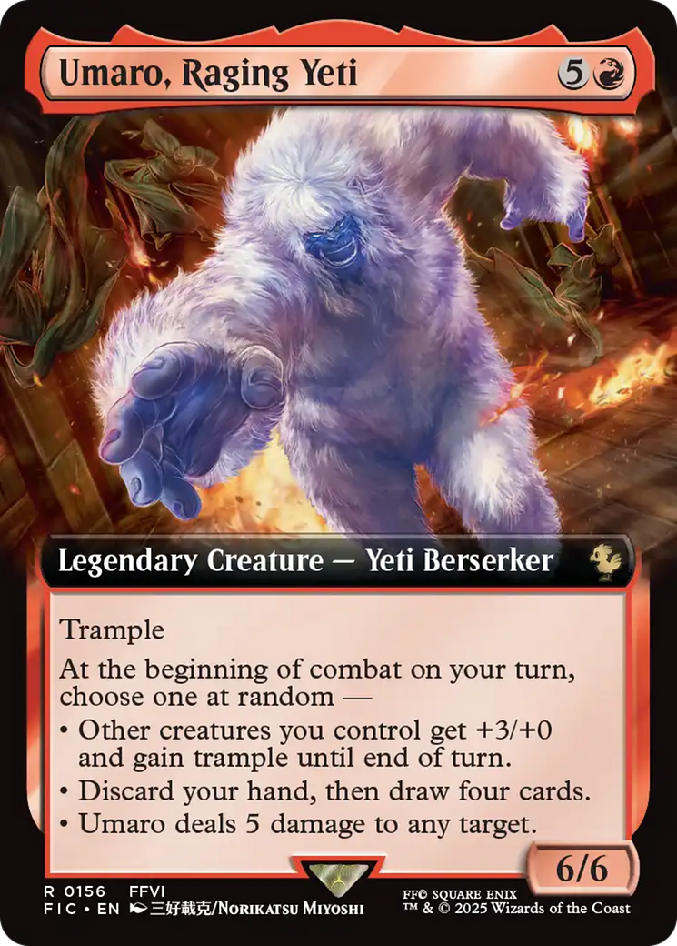 Umaro, Raging Yeti (Extended Art) [FINAL FANTASY Commander] | Jomio and Rueliete's Cards and Comics