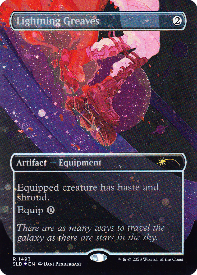Lightning Greaves (1493) (Galaxy Foil) [Secret Lair Drop Series] | Jomio and Rueliete's Cards and Comics