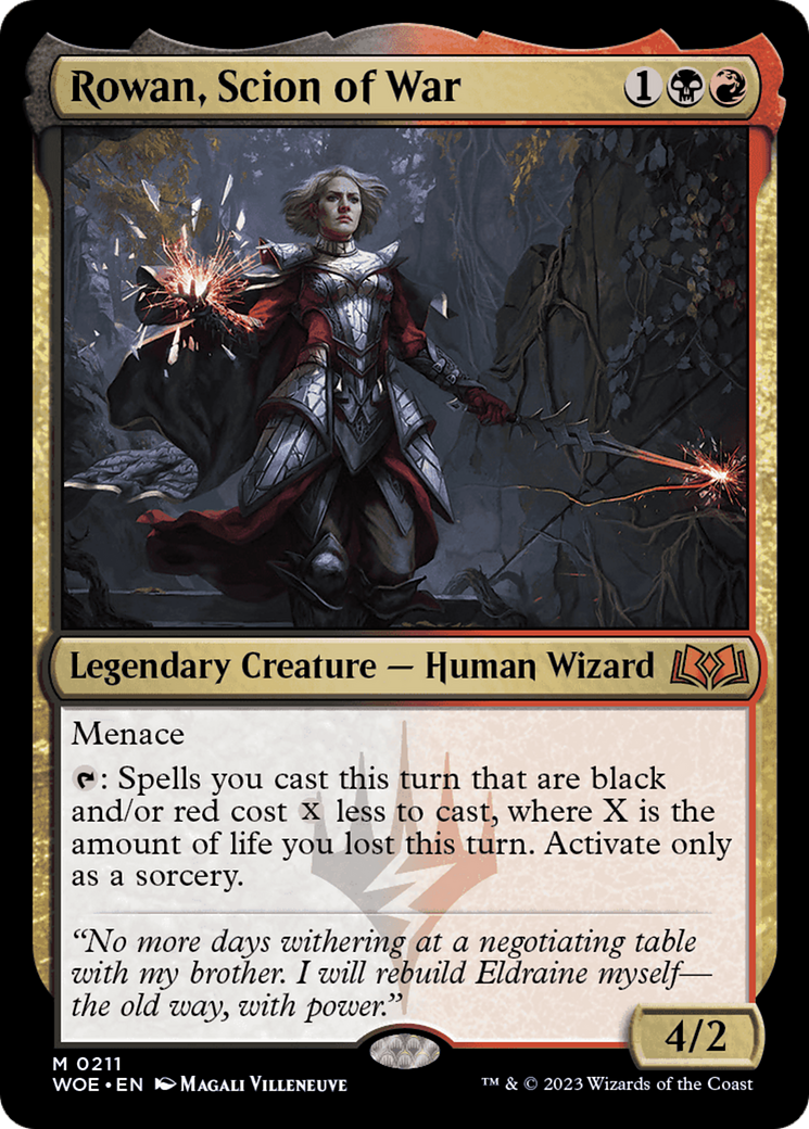 Rowan, Scion of War [Wilds of Eldraine] | Jomio and Rueliete's Cards and Comics