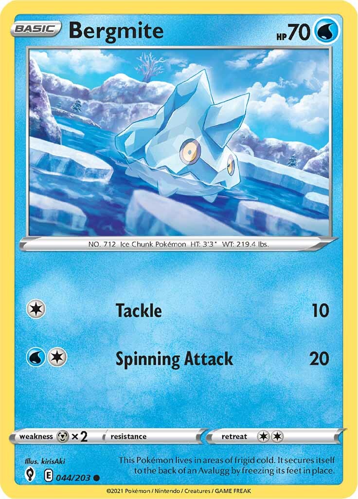 Bergmite (044/203) [Sword & Shield: Evolving Skies] | Jomio and Rueliete's Cards and Comics