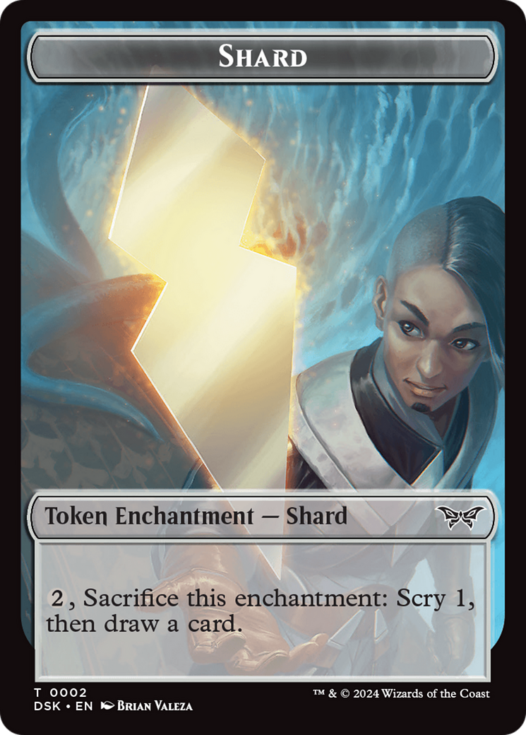 Shard // Manifest Double-Sided Token [Duskmourn: House of Horror Tokens] | Jomio and Rueliete's Cards and Comics