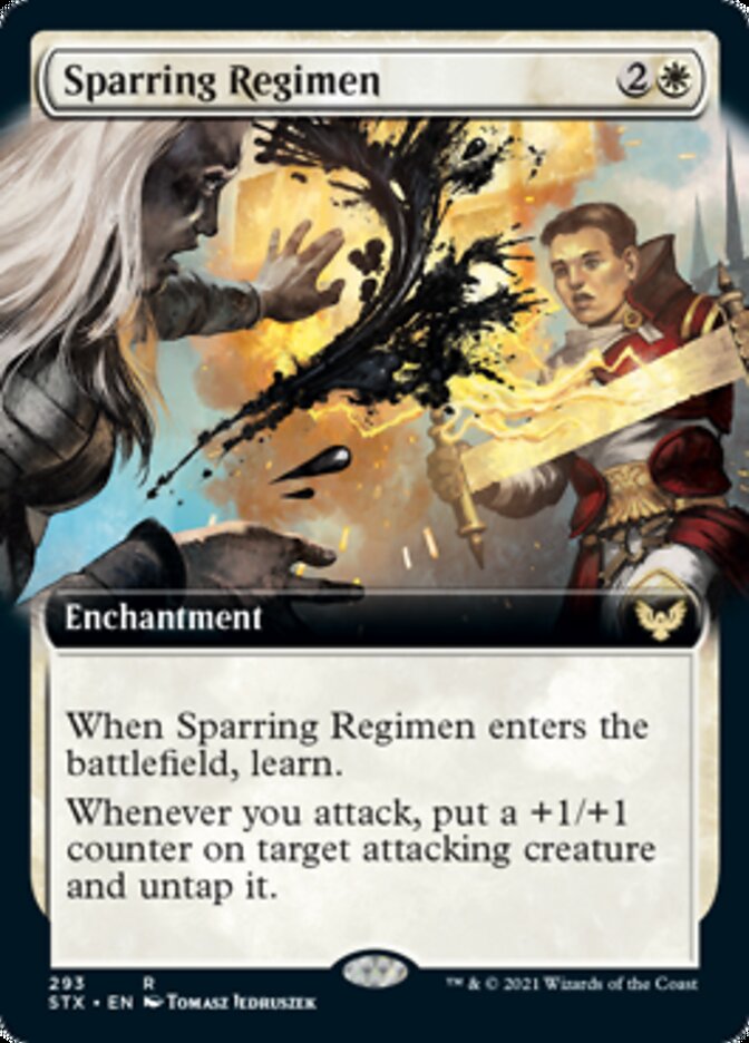Sparring Regimen (Extended Art) [Strixhaven: School of Mages] | Jomio and Rueliete's Cards and Comics