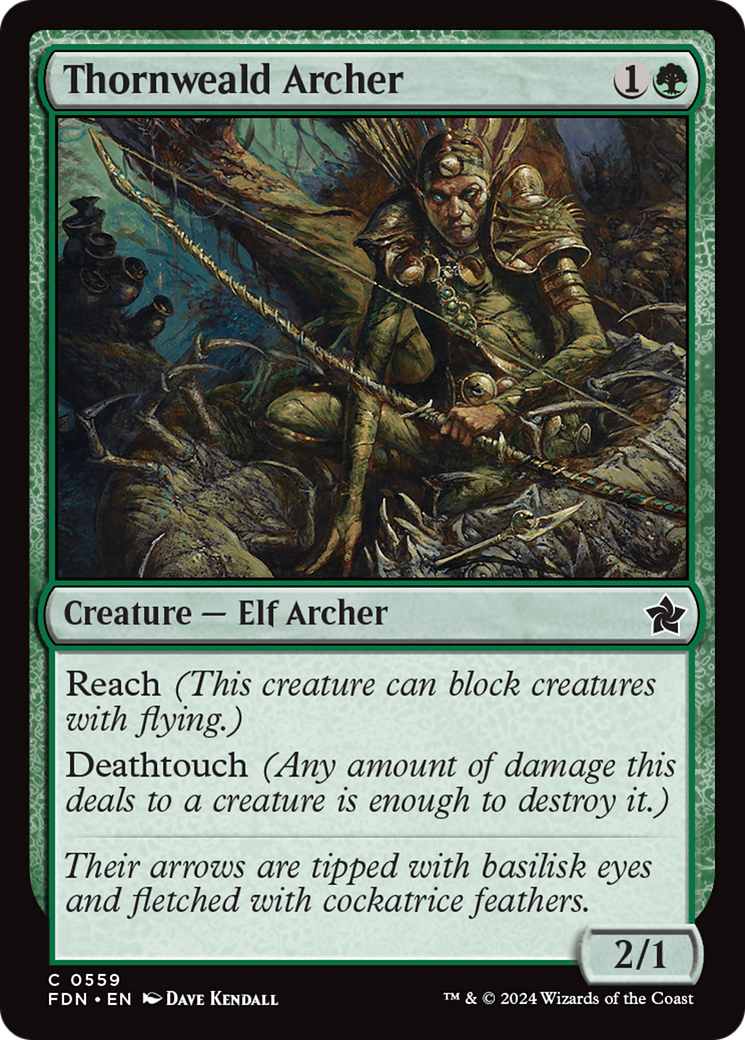 Thornweald Archer [Foundations] | Jomio and Rueliete's Cards and Comics
