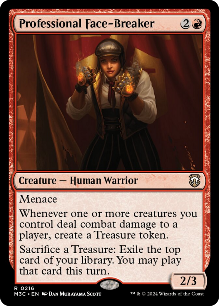 Professional Face-Breaker (Ripple Foil) [Modern Horizons 3 Commander] | Jomio and Rueliete's Cards and Comics