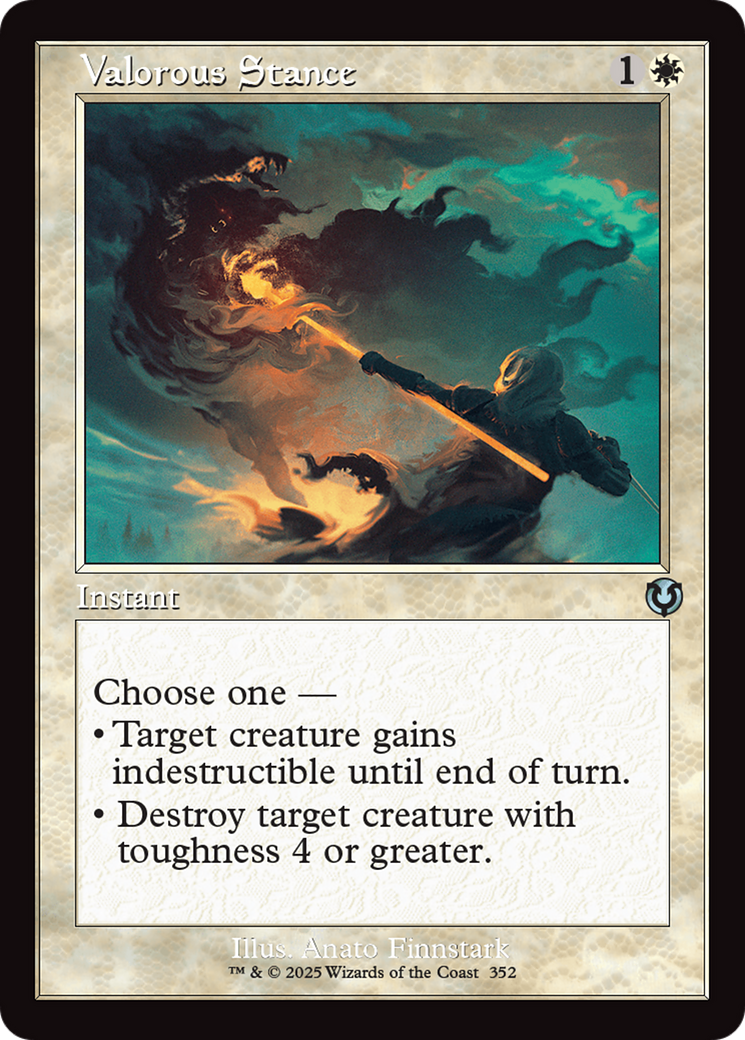 Valorous Stance (Retro Frame) [Innistrad Remastered] | Jomio and Rueliete's Cards and Comics