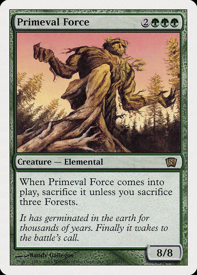 Primeval Force (8th Edition) [Oversize Cards] | Jomio and Rueliete's Cards and Comics