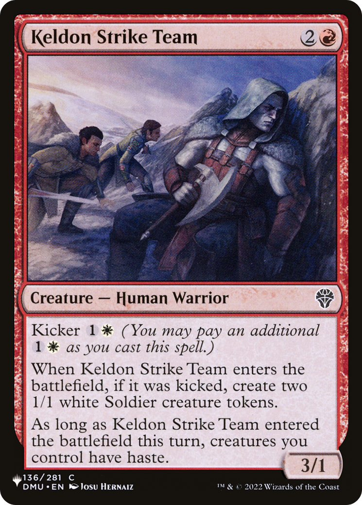 Keldon Strike Team [The List] | Jomio and Rueliete's Cards and Comics