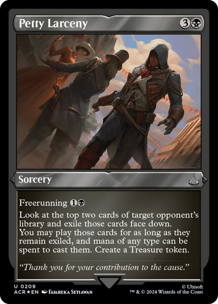 Petty Larceny (Foil Etched) [Assassin's Creed] | Jomio and Rueliete's Cards and Comics
