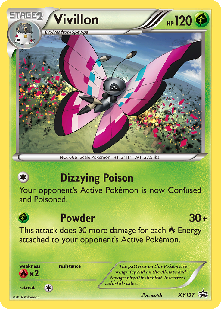 Vivillon (XY137) [XY: Black Star Promos] | Jomio and Rueliete's Cards and Comics