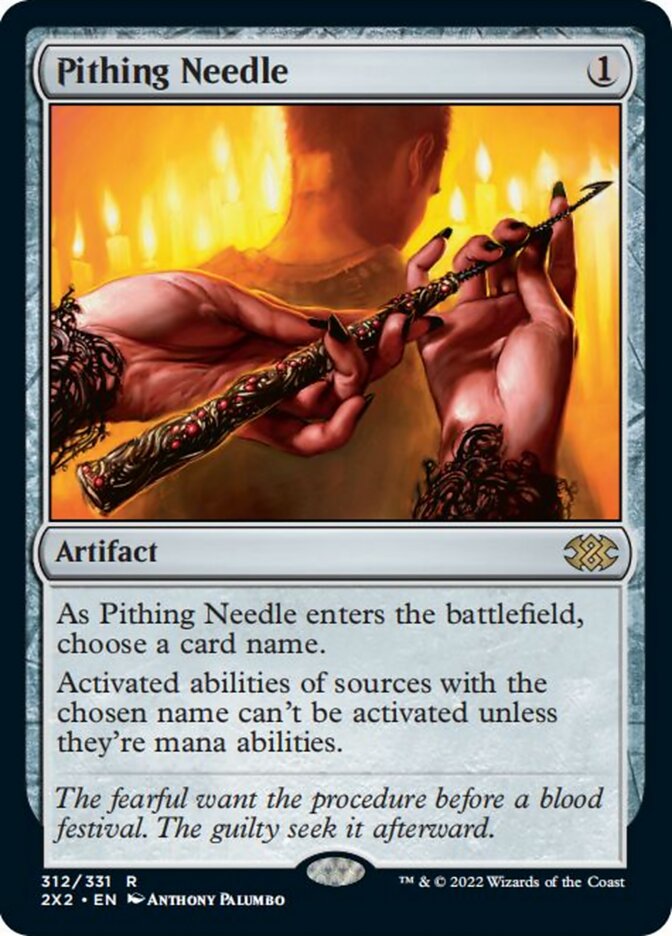 Pithing Needle [Double Masters 2022] | Jomio and Rueliete's Cards and Comics