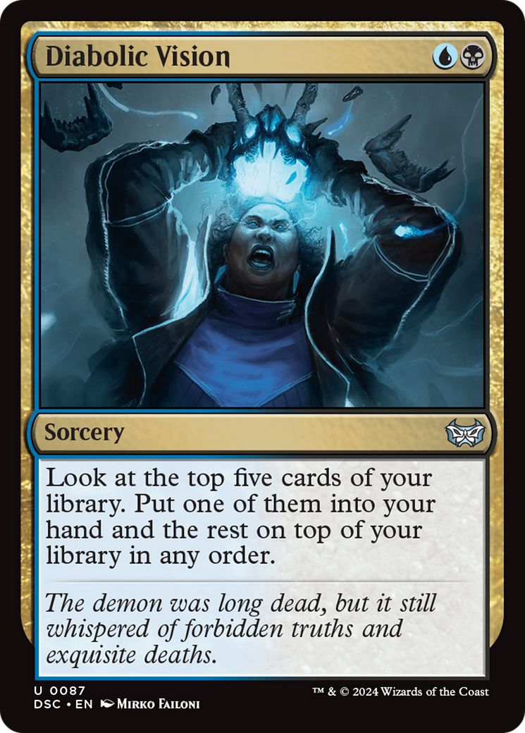 Diabolic Vision [Duskmourn: House of Horror Commander] | Jomio and Rueliete's Cards and Comics