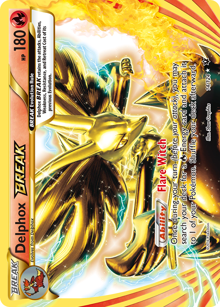 Delphox BREAK (14/124) [XY: Fates Collide] | Jomio and Rueliete's Cards and Comics