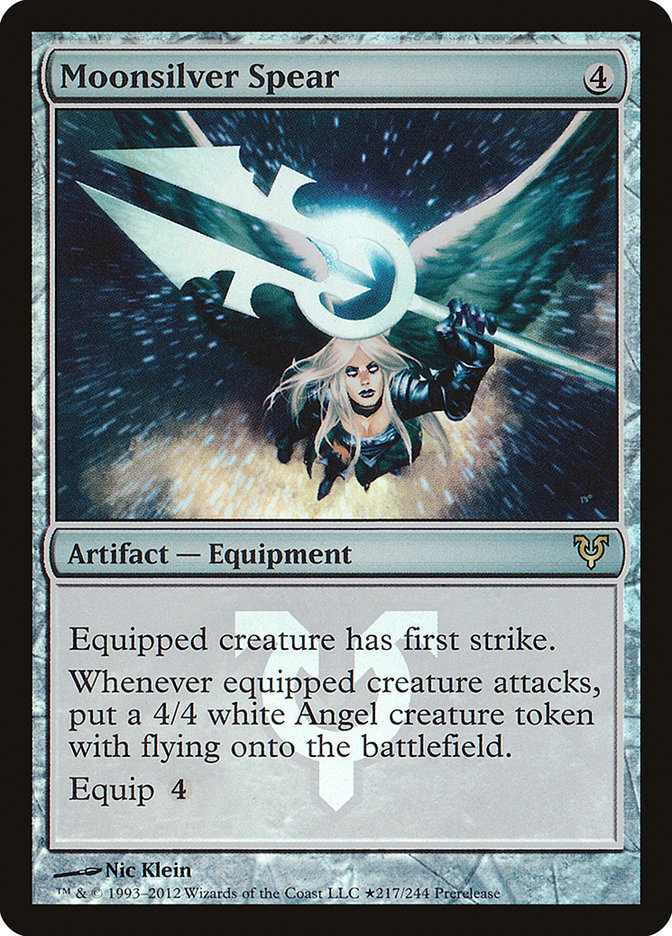 Moonsilver Spear [Avacyn Restored Prerelease Promos] | Jomio and Rueliete's Cards and Comics