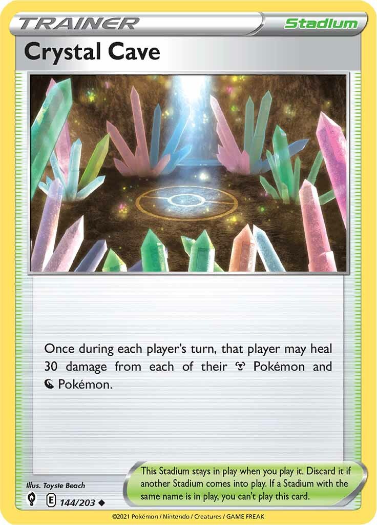 Crystal Cave (144/203) [Sword & Shield: Evolving Skies] | Jomio and Rueliete's Cards and Comics