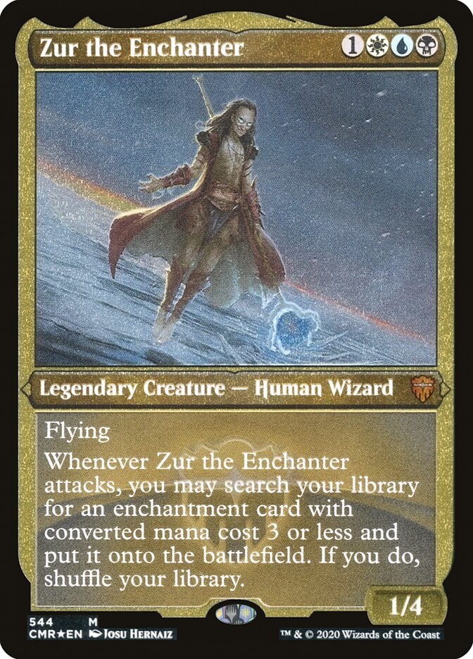Zur the Enchanter (Etched) [Commander Legends] | Jomio and Rueliete's Cards and Comics
