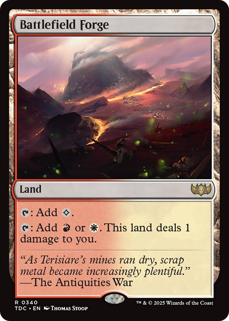 Battlefield Forge [Tarkir: Dragonstorm Commander] | Jomio and Rueliete's Cards and Comics