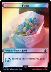Human (0037) // Food (0057) Double-Sided Token (Surge Foil) [Doctor Who Tokens] | Jomio and Rueliete's Cards and Comics