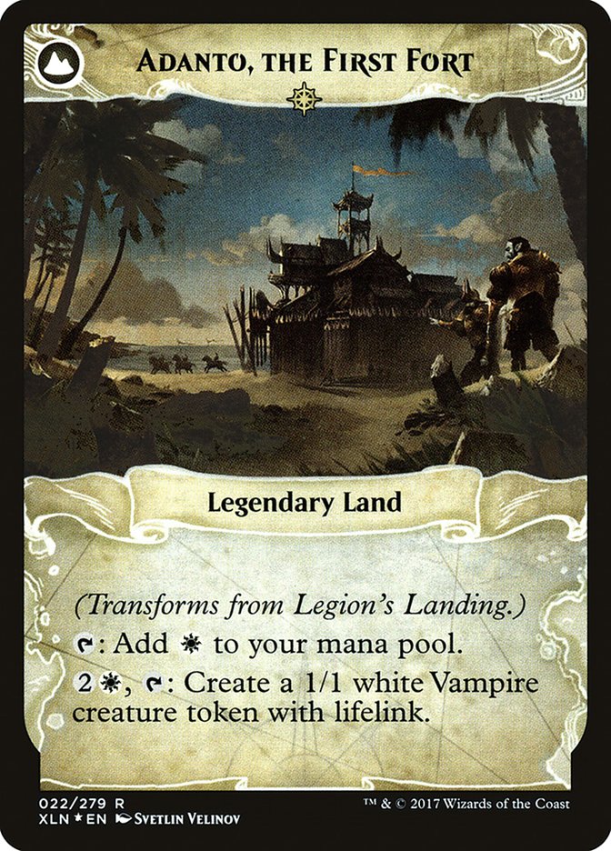 Legion's Landing // Adanto, the First Fort [Ixalan Prerelease Promos] | Jomio and Rueliete's Cards and Comics