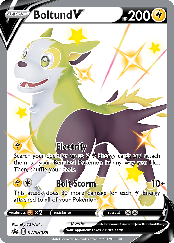 Boltund V (SWSH085) (Jumbo Card) [Sword & Shield: Black Star Promos] | Jomio and Rueliete's Cards and Comics