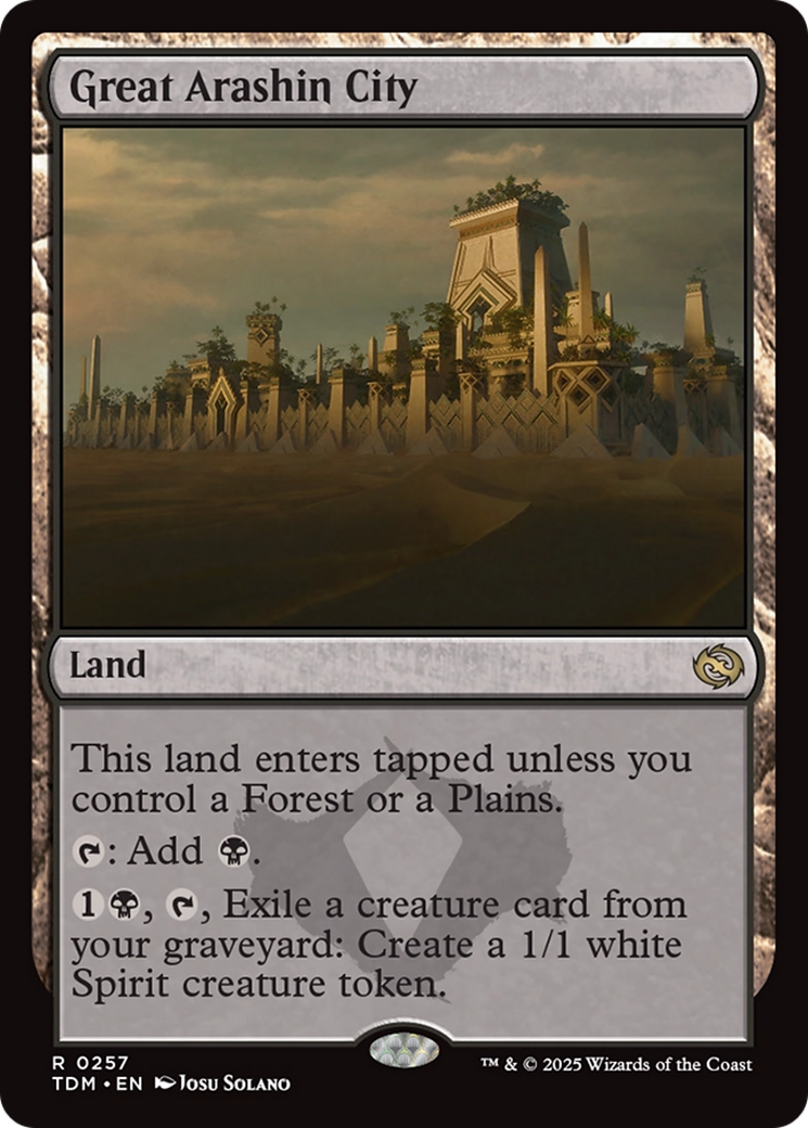 Great Arashin City [Tarkir: Dragonstorm] | Jomio and Rueliete's Cards and Comics