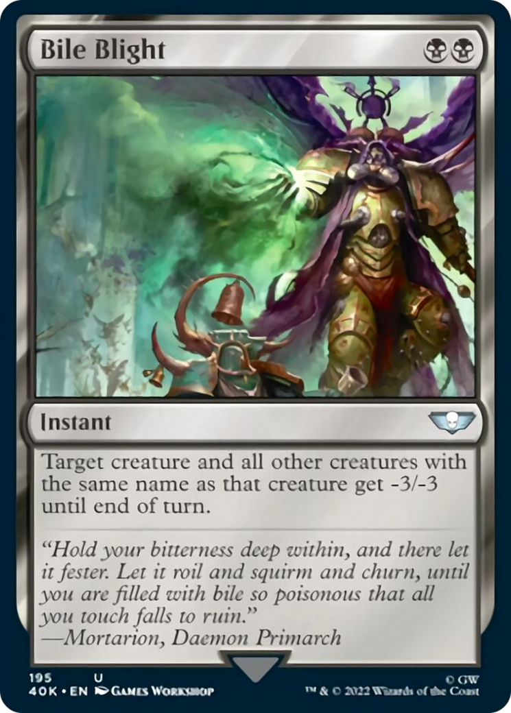 Bile Blight (Surge Foil) [Warhammer 40,000] | Jomio and Rueliete's Cards and Comics