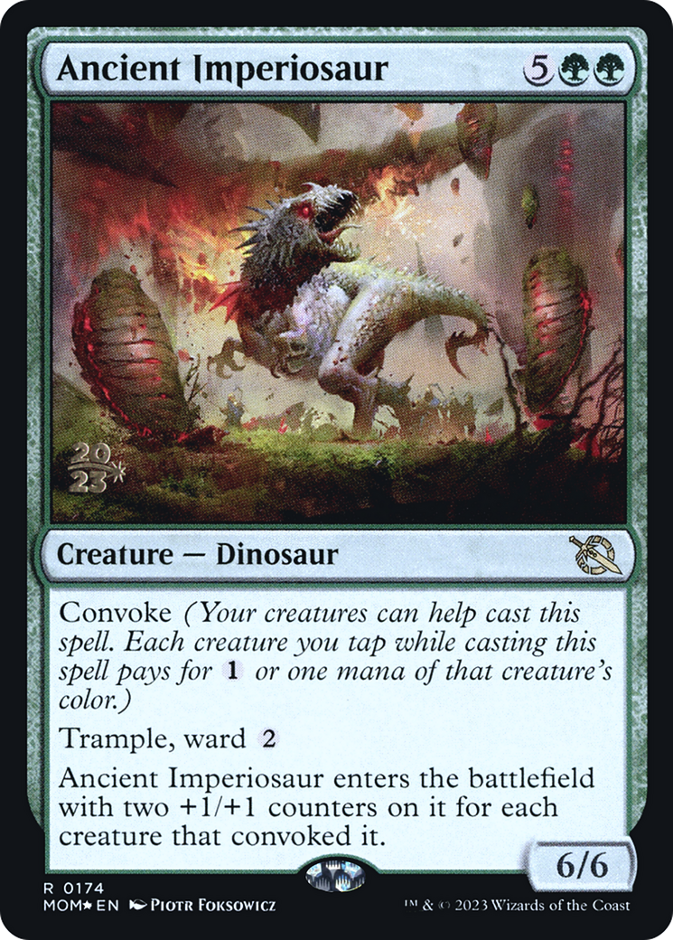 Ancient Imperiosaur [March of the Machine Prerelease Promos] | Jomio and Rueliete's Cards and Comics